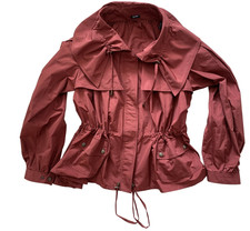 Jil Sander Red Deep Raspberry Stunning Jacket New Uk 12