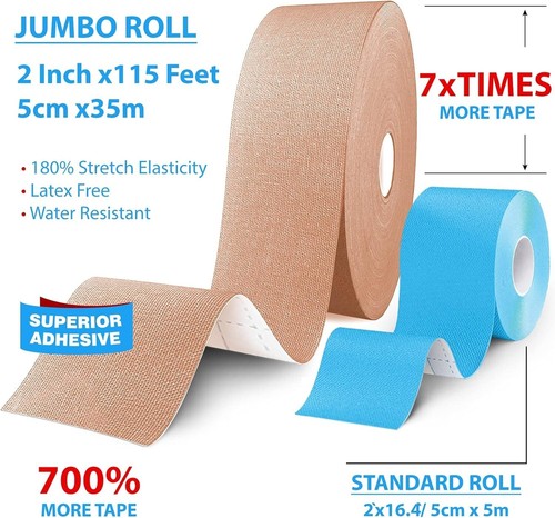 Ultra-Light and Breathable Kinesiology Tape - 115ft for Pain Relief & Recovery - Picture 5 of 10