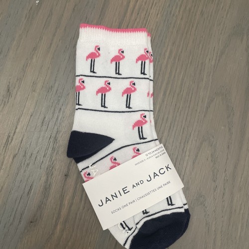 NWT Janie and Jack boy 3-piece SUMMER teal pink flamingo sock SET 6 9 12 18 TWIN - Picture 4 of 7