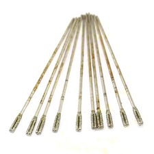 1.6mm Micro Diamond Drill Bits 3 Small Carving Burrs for Gemstone 10Pcs