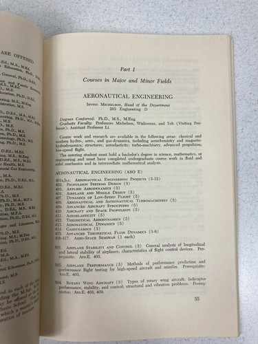 Vintage (1960) Joe Penn State University Graduate Degree Program Allgemeiner Katalog - Bild 5 von 5