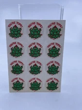 VTG 80s Scratch & Sniff PINE Christmas Tree Scent  Sticker YOURE TOPS