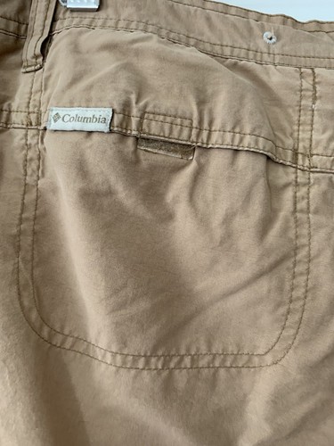 Columbia Cropped Pant S Brown Quick Dry Flower Hiking Camping Outdoor Athleisure - Picture 7 of 14