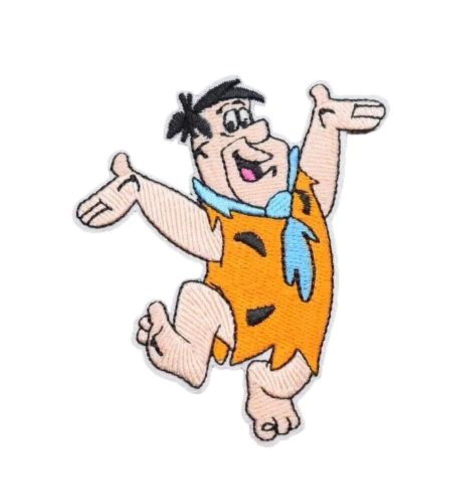 Fred Flintstone Cartoon Character Standing  Inches Tall Embroidered  Patch | eBay
