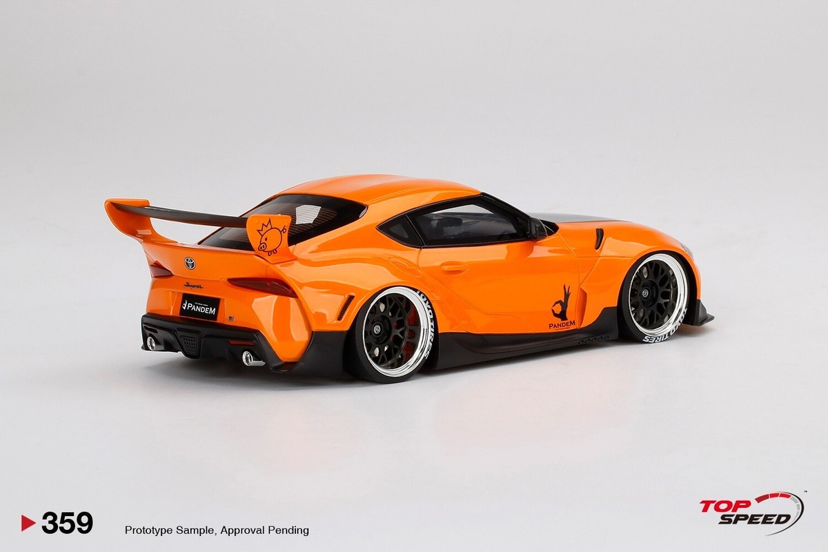 PANDEM TOYOTA GR SUPRA V1.0 ORANGE (RESIN) - TOPSPEED TS0359