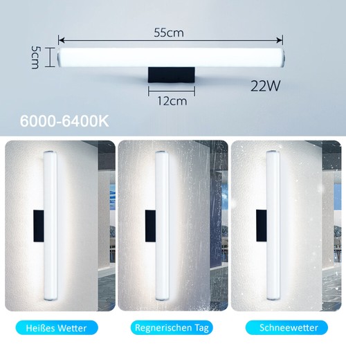 LED Lange Wandleuchte Lampe Führte Wandlampe Innen- und Außen Beleuchtung Modern - Bild 8 von 25