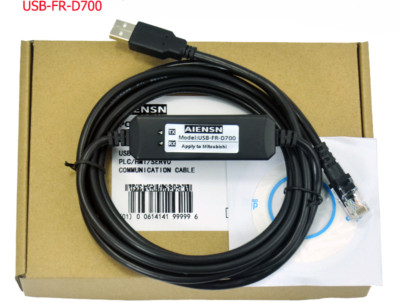 1pc for Mitsubishi FR-D740 series frequency converter debugging line USB-FR-D700