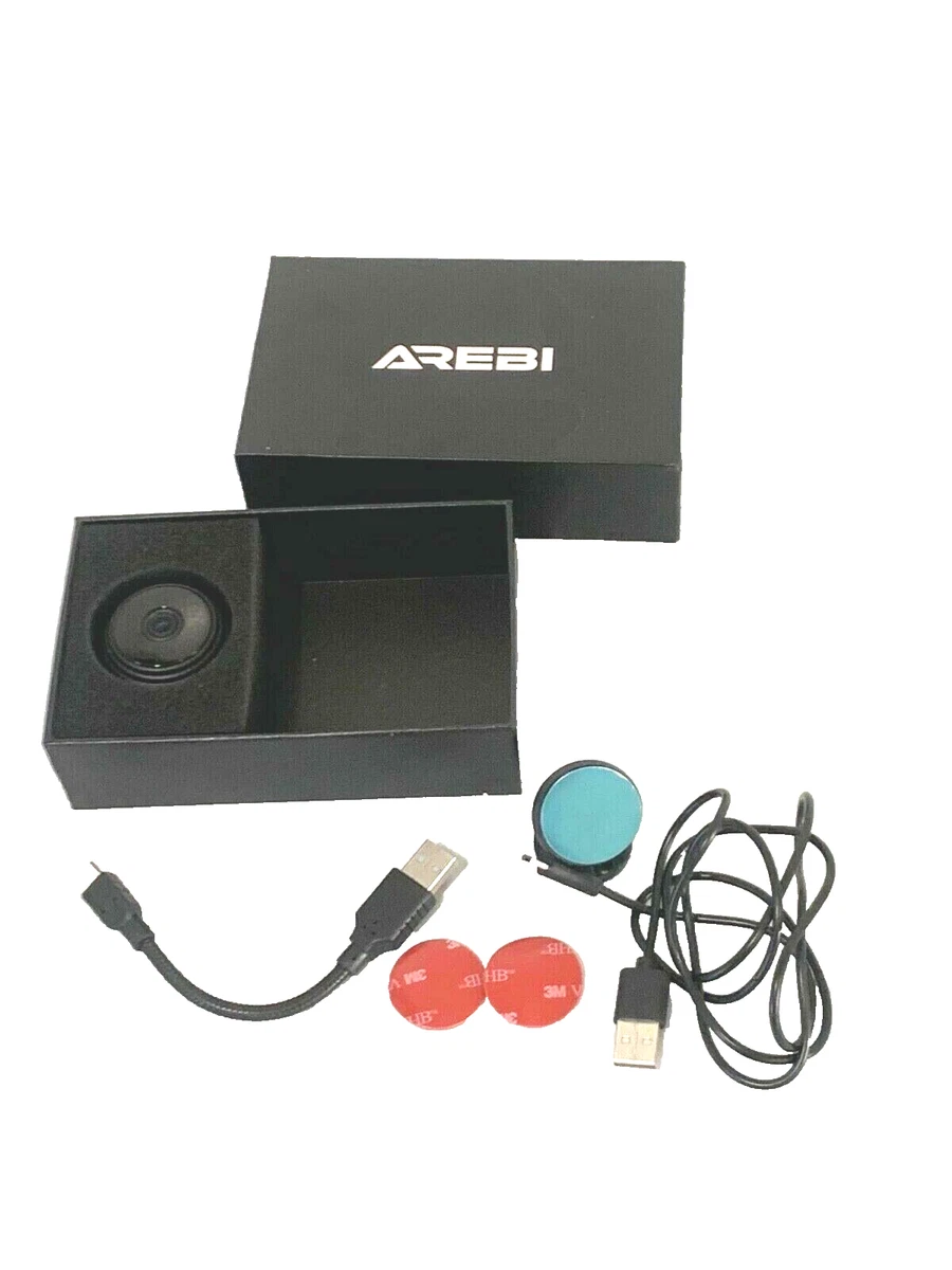 AREBI Cámara espía inalámbrica oculta WiFi Mini cámara HD 1080P