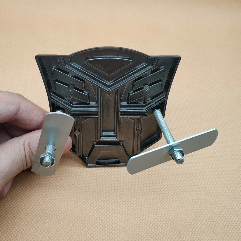 3D Metal Grill Glossy Black Transformers Autobot Badge Mount Front Grille Emblem - Imagem 3 de 4