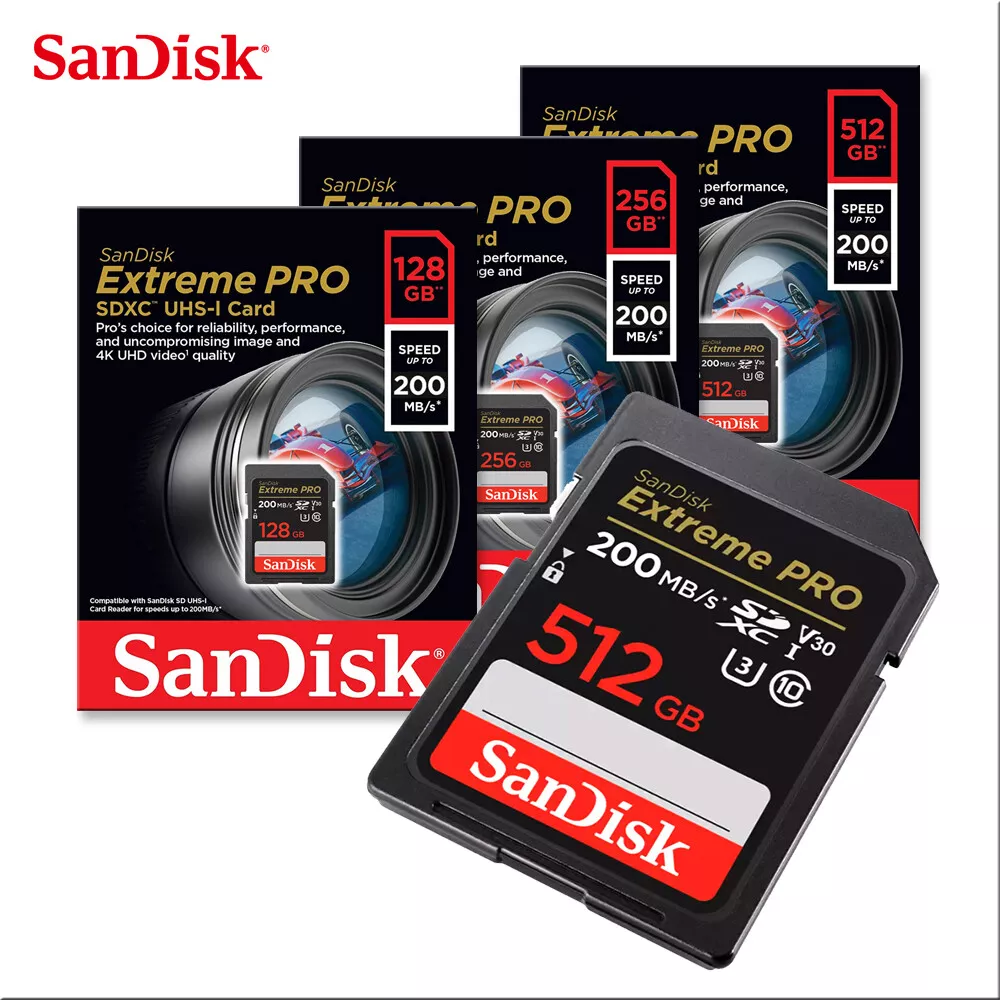 SanDisk Extreme Pro SDHC UHS-I 512 Go (SDSDXXD-512G-GN4IN)