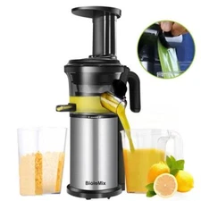 200W Slow Masticating Juicer Extractor Fruit Vegs Cold Press Juicer Machine 220V