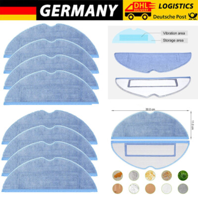 DE Für Roborock S8 S8+ S7 S7+/Plus S7 MaxV, S7 Pro Mop Ersatz Wischtücher 4-16X