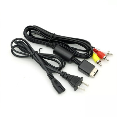 Audio AV RCA+AC Cable Power Supply Adapter Cord For Sony