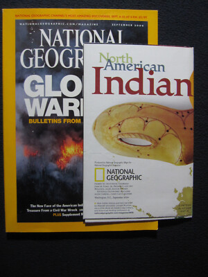 National Geographic September 2004 North American Indian Poster, Global Warning