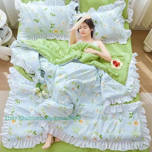 Summer Quilted Blanket Thin Comforter Bedspread Air Condition Quilt Bed Cover - 第 23/45 張圖片