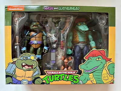 TMNT SLASH & LEATHERHEAD NECA Turtles 2-Pack NEU OVP Exclusive