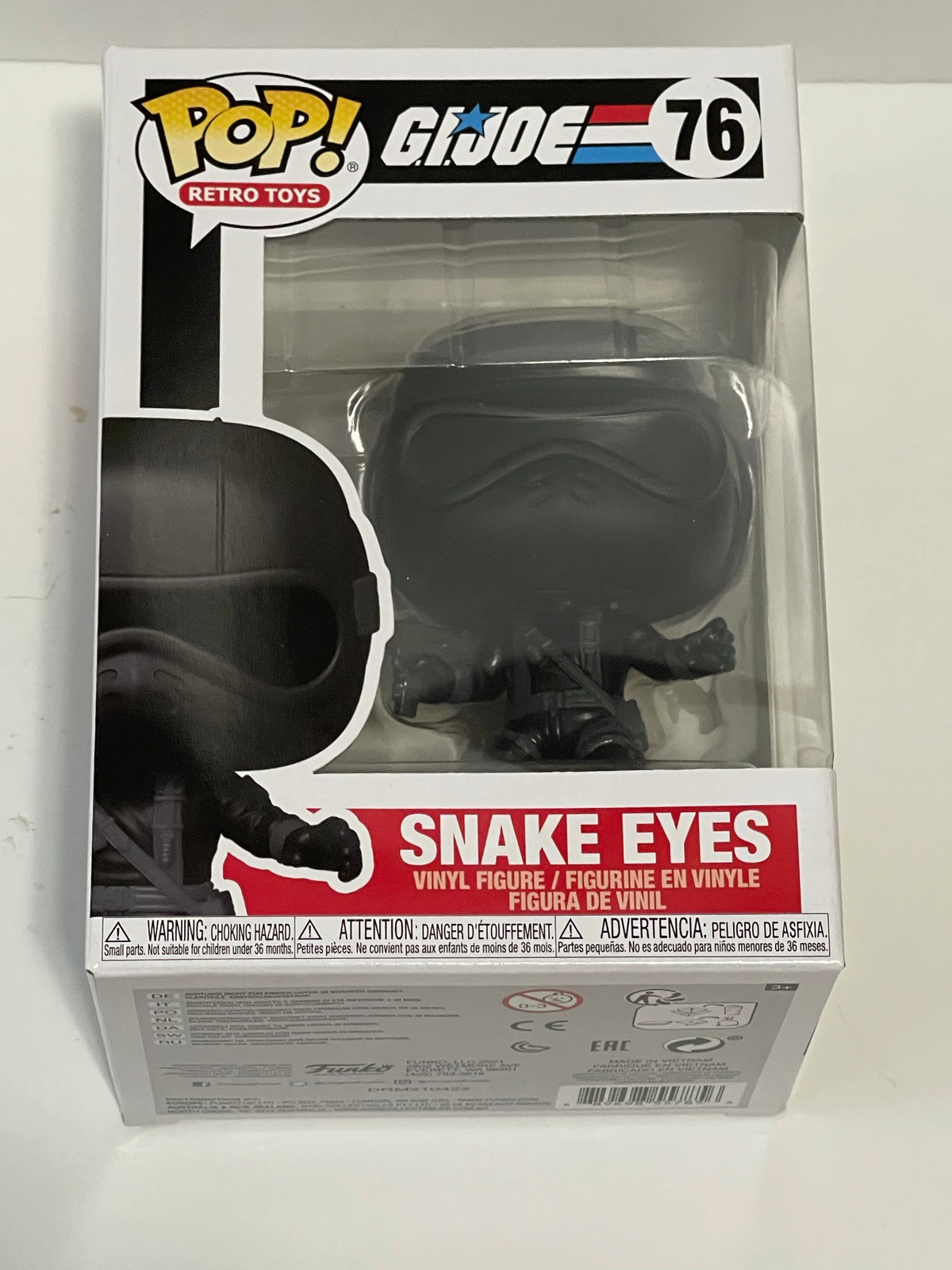 G.i. Vinilo Joe V1 Snake Eyes-Funko Pop #76