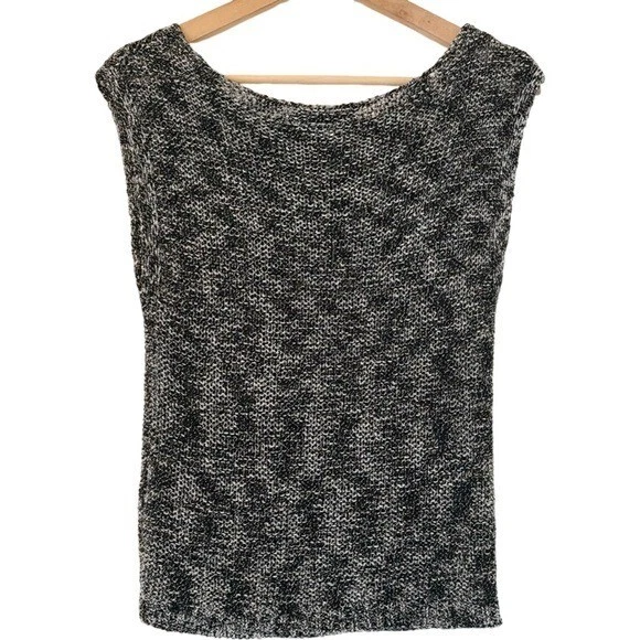 Top tejido metálico estático ALICE + OLIVIA en negro talla S Foto 3 de 4