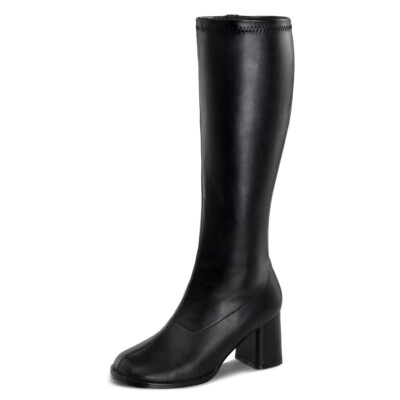 Funtasma Weitschaft-Kniestiefel Gogo-300WC mattschwarz