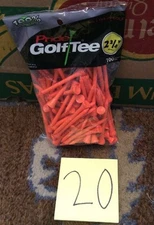 Pride Sports Deluxe Golf Tees - 2 3/4" - 100 Count - Citrus Orange