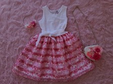 the childrens place girls easter outfit dress headband purse size L 10/12
