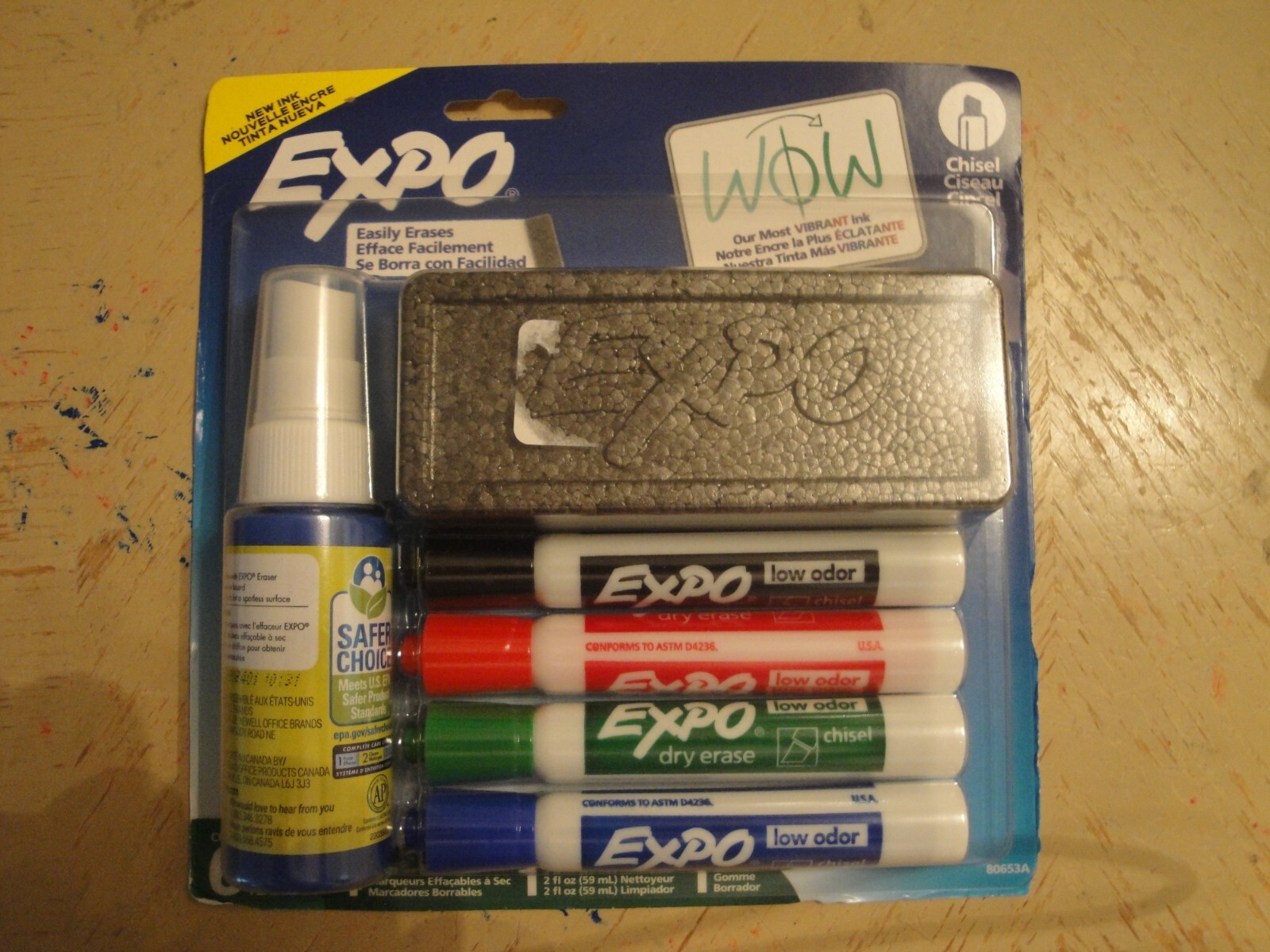 Sanford Expo 80653 Chisel Tip Dry Erase Marker Assorted Colo