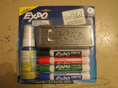 Sanford Expo 80653 Chisel Tip Dry Erase Marker Assorted Colors #H19