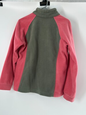 Columbia XL Fleece Pink/Gray Full Zip Hoodie/Jacket. | eBay