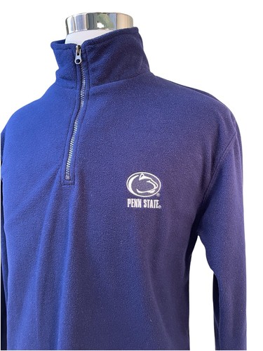 Penn State Mens Fleece Jacket Navy 1/4 