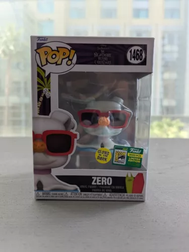 SDCC 2024 OFFICIAL STICKER FUNKO Zero Glow In Dark GITD 3000 LE #1649 In Hand