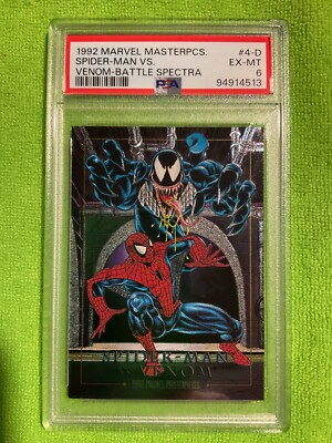 1992 Marvel Masterpieces Spider-Man vs Venom Battle Spectra #4-D