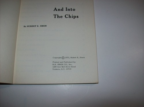 OUT OF THE RAT RACE AND INTO THE CHIPS, by Hubert K. Simon, 1973, x - Bild 5 von 10