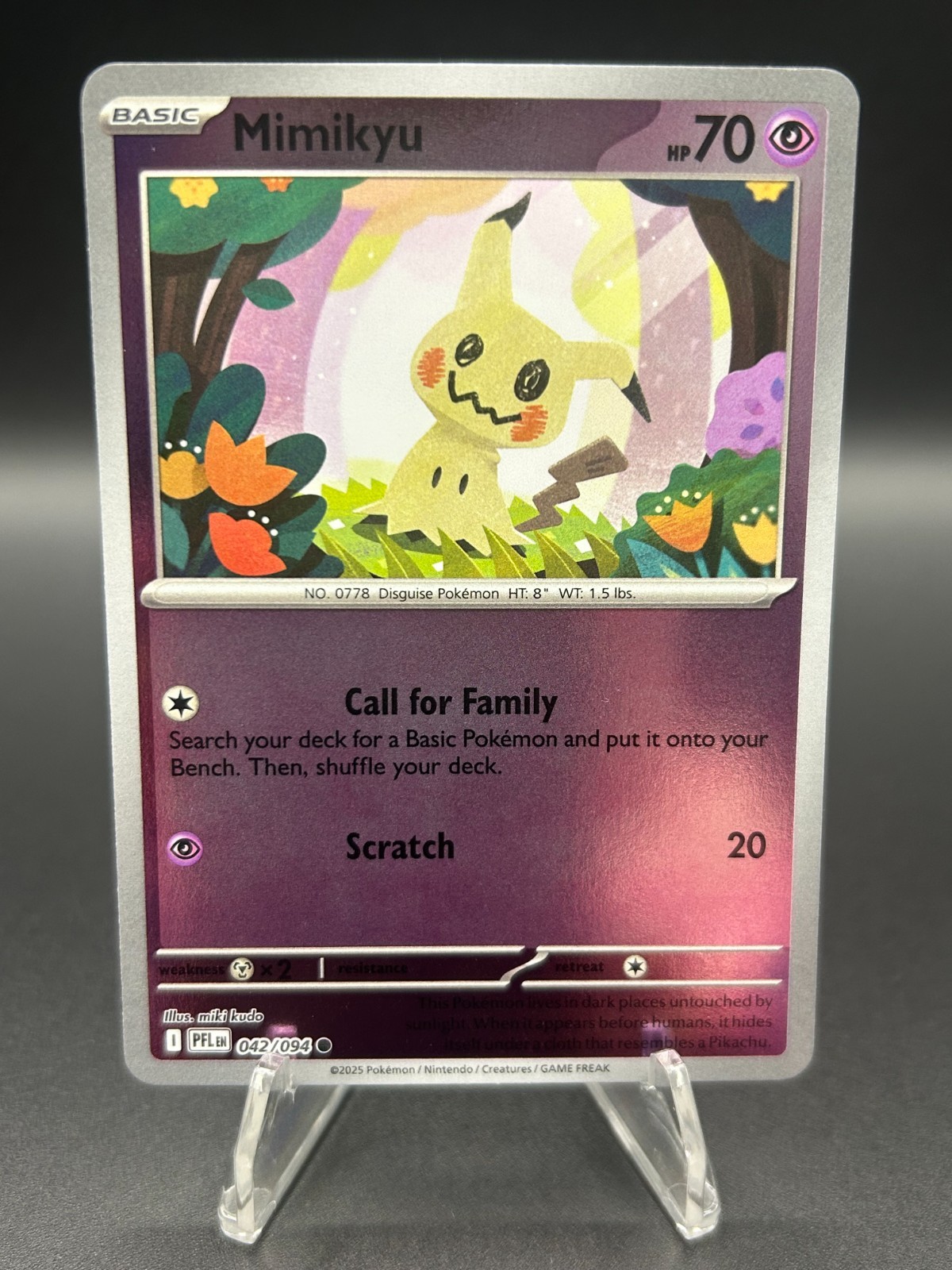 • Mimikyu • 042/094 Reverse Holo Phantasmal Flames Pokemon TCG NM