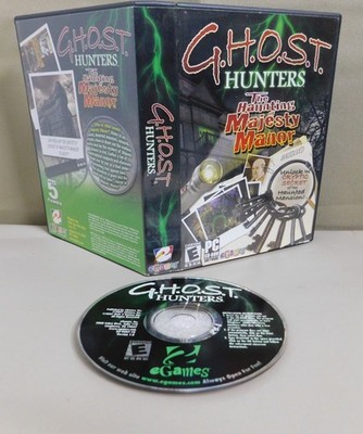 Ghost Hunters The Haunting of Majesty Manor Horror PC Game CD-ROM VGC Disc