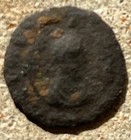 AXUM AE 14 Gold inlay reverse Anonymous circa 4th-7th century AD. 14MM 0.90 gms. — photo 2