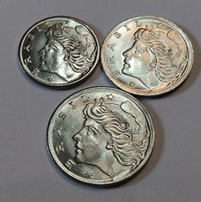 1975 Brazil 1, 2, 5 Centavos Coins FAO 3 Coin Set Food Agriculture Organization