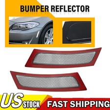 Pair Clear Front Bumper Side Marker Reflectors For Bmw F10 528i 535i 550i 11-14
