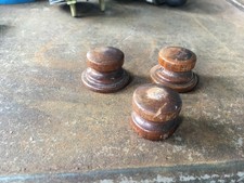 Radio Knobs Wood Off Of Silvertone Console Radio Model 1981 Used