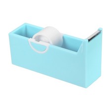 1 Pack Tape Dispenser Desk, Desktop Tape Dispenser Cutter Holder, Blue