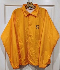 ESWIC USA Skate Windbreaker Yellow Graphic Skeleton Shredding Adult Med Lined 