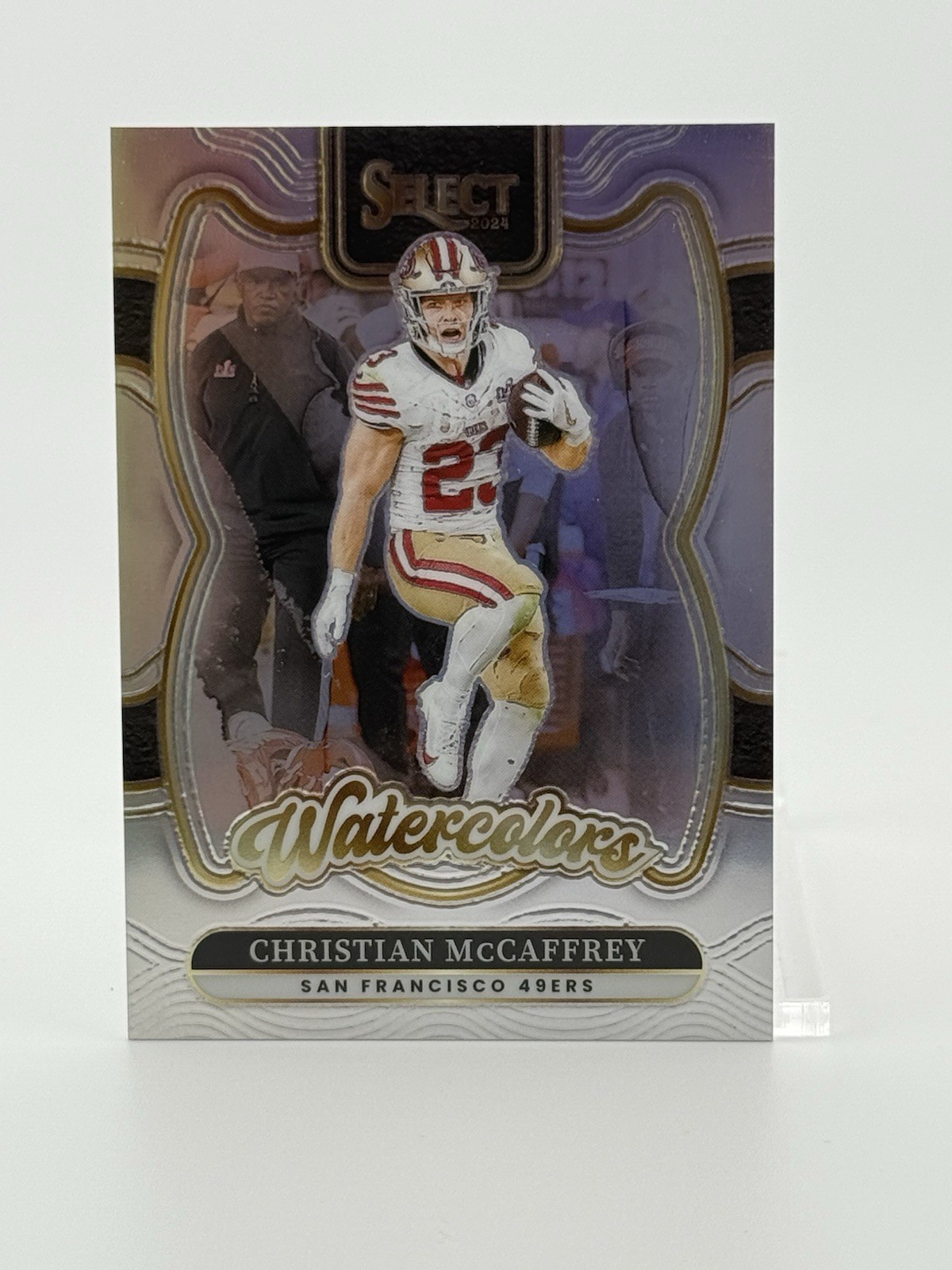 2024 Panini Select Christian McCaffrey CMC Watercolors #11 SSP case hit 49ers