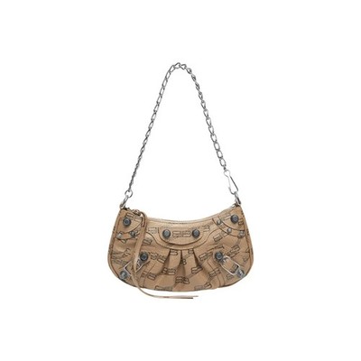 Balenciaga BB MONOGRAM LE CAGOLE Canvas Shoulder bag Mini Women's 8.2x1.7x5.1 in