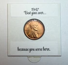 1947 P American Lincoln Wheat Penny no mint mark  - Make someone feel Loved! #C