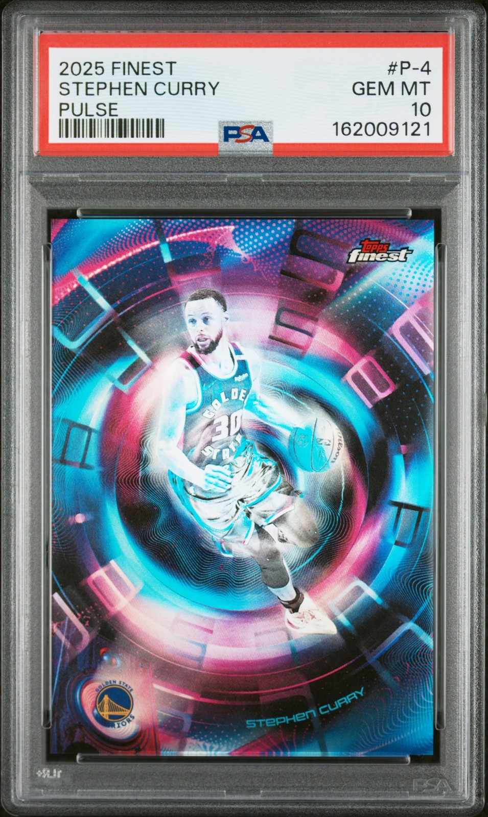 2025 TOPPS FINEST PULSE #P-4 STEPHEN CURRY PSA 10