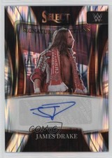 2022 Panini Select WWE Signature Selections Flash Prizm James Drake Auto 12ih