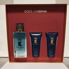 Dolce & Gabbana K/Gift Set 100ml EDT/ 50ml Aftershave Balm/ 50ml Shower Gel New