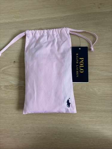 Polo Ralph Lauren Maske Rosa Weiß Neu Mit Beutel Stoffmaske Mund-Nase-Schutz