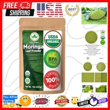 Moringa Powder 1LB 16Oz 100% Certified Organic| 100% Pure Moringa Leaf NO Ste...