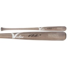 Keston Hiura Milwaukee Brewers Autographed Silver Victus Game Model Bat