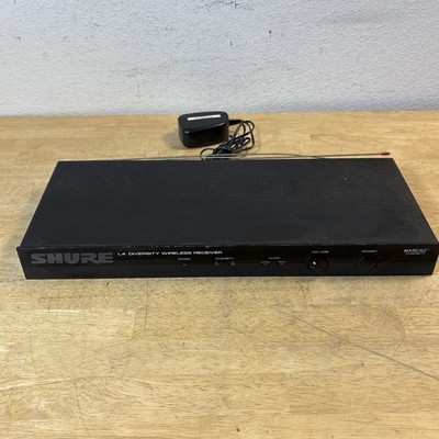 Shure L4-CG Diversity Wireless Receiver, 184.800 MHz w/ 2 Antennas TESTED